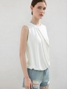 AMII | Business Summer Splice Jacquard Modal Stretch Tank Top