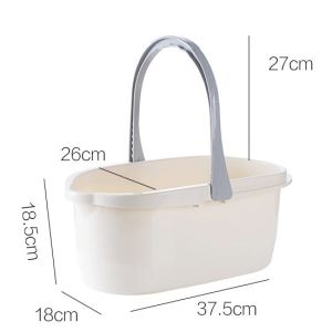 Thùng Đựng Nước Vuông Dày 10 Lít Cầm Tay Dùng Trong Gia Đình Thùng Đựng Nước Rửa Chân Bằng Nhựa Dùng Trong Ký Túc Xá Thùng Đựng Nước