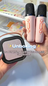 Bộ Loa Bluetooth + 2 Mic Không Dây Mini Hát Karaoke Tại Nhà K12 Có Thể Thay Đổi Giọng Dễ Sử Dụng  BẢO HÀNH 12 THÁNG