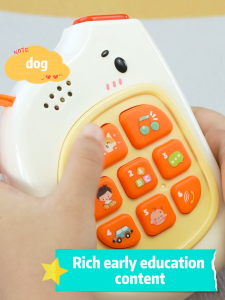 Elephant Phone 2-in-1 Music Phone & Busy Board Protecting Baby’s Hearing DevelopmentEducational Learning Toys for Infants and Toddlers