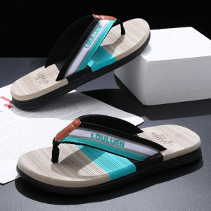Mens Summer Sandals Outdoor Sports Beach Slippers Anti-Slip Wear-Resistant Soft Bottom Casual Slip-On Thong Slippers