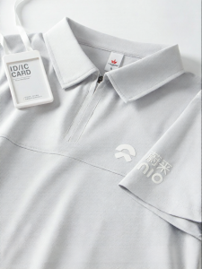 JIANYU | High-end Icy Silky Half-Zip Work Uniform