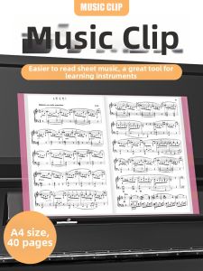 Piano Music Score File Folder A4 80 Pages