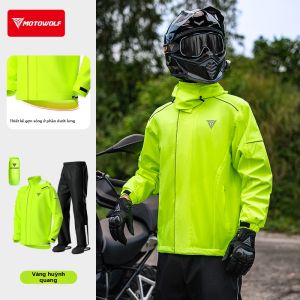 MOTOWOLF | Bộ Đồ Mưa Chống Thấm Nhẹ