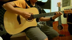 Pulse P41CCNEQ Spruce Top Acoustic-Electric Guitar with Armrest and Built in Tuner and Equalizer