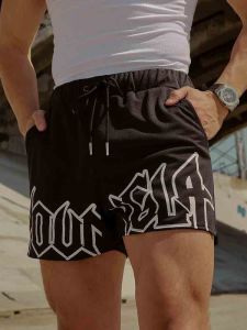 JIANSHENSHIJIAJIANSHEN | Quần Shorts In Chữ MESH Khô Nhanh