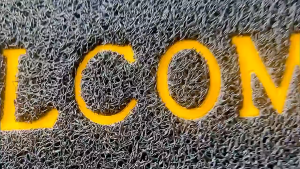 TIDY Entrance Welcome Doormat PVC Mat Heavy Duty  Non-slip Doormat Coil Disinfecting Absorbent High-Quality