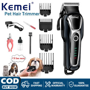 Kemei Professional Hair Clipper Razor Dog Heavy Duty Rechargeable Pet Hair Removal Machine KM-1991