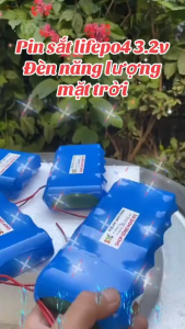 Pin 32650 3.2v cho đèn năng lượng mặt trời từ 20w đến 1000w(có mạch bảo vệ 1S)