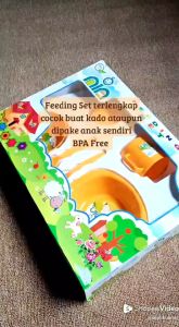 NIA feeding set makan ukuran small (BPA free) / tempat makan murah / kado bayi /perlengkapan makan bayi