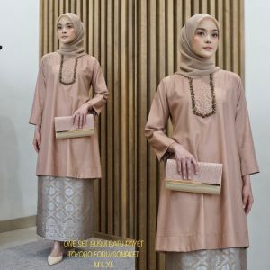 COD-One Set Busui Motif Payet Bahan Toyobo Bawahan Rok Songket