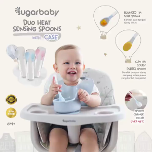 Sugar baby Duo Heat Sensing Spoon/Training Spoon/Sendok Makan Bayi