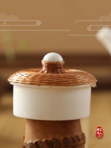 อุปกรณ์ชาจีนแบบมือทำจากไม้ไผ่ ชุดชามชาแบบจีน ชามชาแบบจีน อุปกรณ์ทำชาแบบจีน ชุดชาจีนหกคน