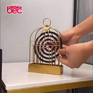 [BEC] Wadah Gantung Sangkar Obat Bakar Nyamuk | Alumunium Birdcage Mosquito Repellent Rack