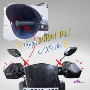 SATAMO Sarung Tangan Motor - Sarung Stang – Cover Stang – Satamo Furing Premium – Sarung Tangan Wanita – Waterproof - Allbeknow