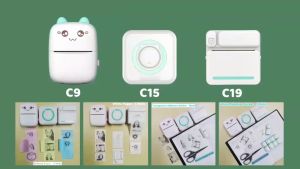 PINENO Printable Color Sticker Paper Roll Direct Thermal Paper with Self-adhesive 57*30mm(2.17*1.18in) for PeriPage A6 Pocket Thermal Printer for PAPERANG P1/P2 Mini Photo Printer