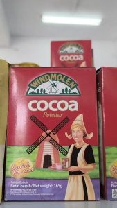 ( 1 PACK ) WINDMOLEN KAKAO BUBUK / COCOA POWDER VAN HOUTEN 40 80 165 GR