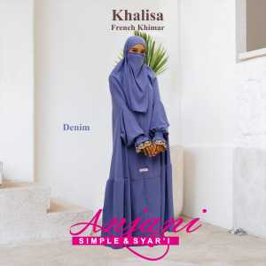 Khalisa Khimar Jumbo French Khimar Syari Wanita Khimar Overhead Bahan Wolfis Luxury