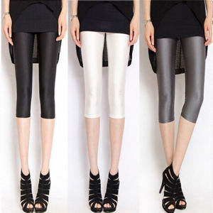 Quần Dài Mùa Hè Ice Silk Mỏng Cạp Cao Nine Points Quần Lót Nữ Cỡ Lớn Quần Dài Co Giãn Seven-Five Five-Five