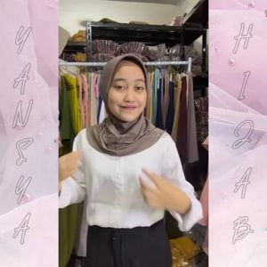 Jilbab olah raga Jersey / Hijab Sport instan | BERGO HAMIDAH JERSEY - Yansya Hijab