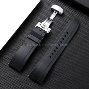 Quick Release Rubber Watch Strap for Omega Replace Bracelet for Tissot for Citizen for Seiko 18mm 20mm 22mm 24mm Silicone Bands