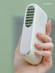 Handheld Fan USB Type C Rechargeable Slim Portable Fan 3 Speed Strong Wind With Cooling Pad 2000mAh Battery