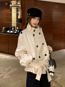 CHOUXIE | Chic Stylish Short White Coat Spring Autumn