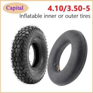 New Inflatable Inner and Outer Tires 4.10/3.50-5 Used as Tire Modification Parts for Handcarts and Scooters