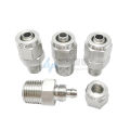 Đầu Nối Nhanh Bằng Thép Không Gỉ 304/316 Đầu Nối Mềm Bằng Nylon Đầu Nối Nhanh Có Khóa Loại Thắt Chặt Thẳng. 