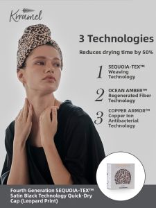 KRRAMEL | Advanced Quick Drying Hair Turban