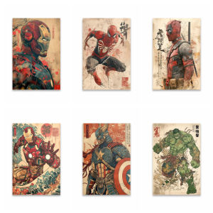 Bandai | I-Iron M-Man S-Spider M-Man Oil Painting By Numbers Home Decor Modern Wall Decor for Living Room Bedroom Perfect Gift No Frame