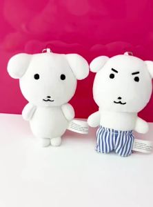 Bandai | Móc Khóa Thú Bông Hình Chó Con Ganadi Trắng Dễ Thương Đồ Chơi Búp Bê Mềm Mại Phong Cách Tối Giản Kawaii Quà Tặng Chữa Lành Cho Fan Hâm Mộ Bé Trai & Bé Gái
