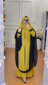 Gamis IMANA Bahan Cerutty Muslim Wanita Syari Polos