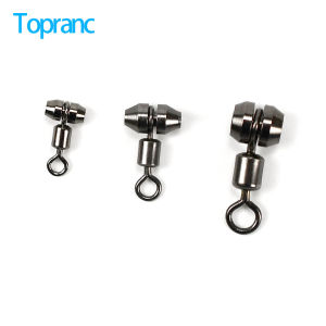 Topranc 15Pcs Rigs Connector Fish Tacke 3 Way Accessories Fishing Bearing Fishing Swivels Connector Cross Line Swivel