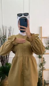 Setelan Tunik Oneset Wanita Muslimah Bahan Katun Supernova Ukuran All Size Jumbo Busui Friendly