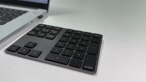ABS 34Keys Slim Rechargeable Numpad Wireless Bluetooth Numeric Keypad for Tablet Laptop
