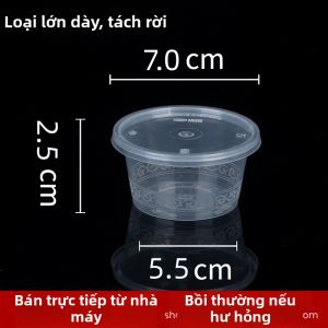 Hộp Đựng Nước Chấm Bằng Nhựa Dùng Một Lần