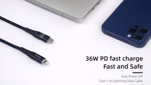 Auto Cut Off Cable PD Cable Original Mcdodo Cable 36W Fast Charging Charger Cable Fast Charge Cable Wayar Cabel