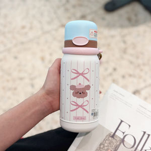 Cốc Giữ Nhiệt Dễ Thương 316 Thép Không Gỉ Cốc Giữ Nhiệt Ba Uống Thiết Kế Sáng Tạo Màu Sắc Dopamine Cốc Nước Bằng Nhựa PP 530ml