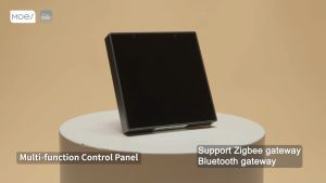 MOES Tuya Wifi Touch Center Control Panel Bulid in Alexa Voice Control & ZigBee Gateway For Smart Scenes 4 Inches Screen