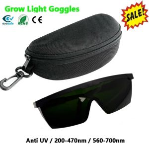 A Pair of LED Grow Light Glasses Indoor Hydroponic Room Plant Visual Eye Protection UV