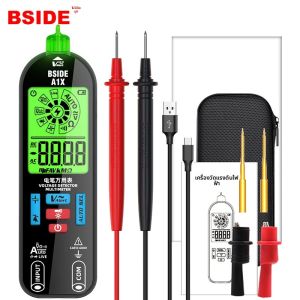 มัลติมิเตอร์ดิจิตอลอัจฉริยะ BSIDE A1X เครื่องทดสอบอิเล็กทรอนิกส์ AC DC แบบไม่สัมผัส NCV อัตโนมัติ สำหรับวัดไดโอด คาปาซิเตอร์ โอห์ม เฮิรตซ์ จุดตัดวงจร
