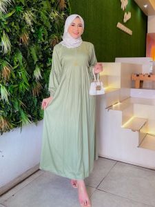 Dress GNL rempel Bahan rayon twill uniqlo