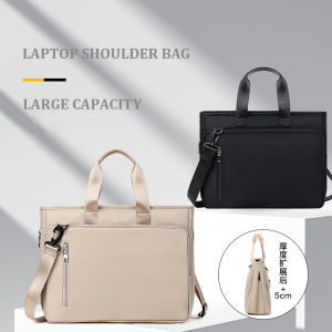 Briefcase Crossbody Laptop Bag 14 15.6 16 inch Laptop Case for Macbook Lenovo ASUS Large Capacity Handheld Business Shoulder Bag