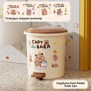 TAOXIAOHE | Cute Cartoon Dual-compartment Pedal Trash Can
