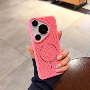 CHUANGYIWEI | Nordic Pink Ultra Thin Lace Heat Dissipation Phone Case