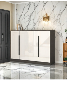 ENLUOLIJIA | Wall-Mounted Multi-layer Shoe Cabinet Solid Wood 2026 New