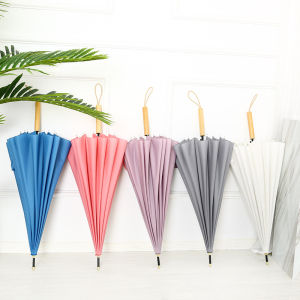 GUANGMANZHI | Customizable Ad Umbrella Rain and Sun Protection Long Handle Japanese Style