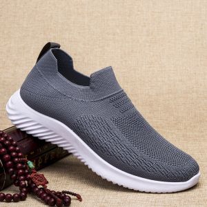 Giày Thể Thao Nam Mùa Xuân Thu Thoáng Khí Lưới Giày Thể Thao Thường Ngày Đế Mềm Chống Mùi Một Bước Giày Thể Thao