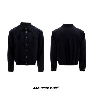 ArguE CulturE Short Embroidered Sun Protection Shirt Vintage Court Style Anti-Wrinkle Fabric Three-Dimensional Pit Textile